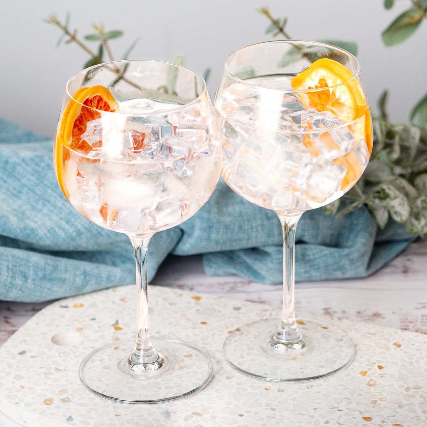 Stemmed European Crystal G&T Glasses (RRP $84.95)