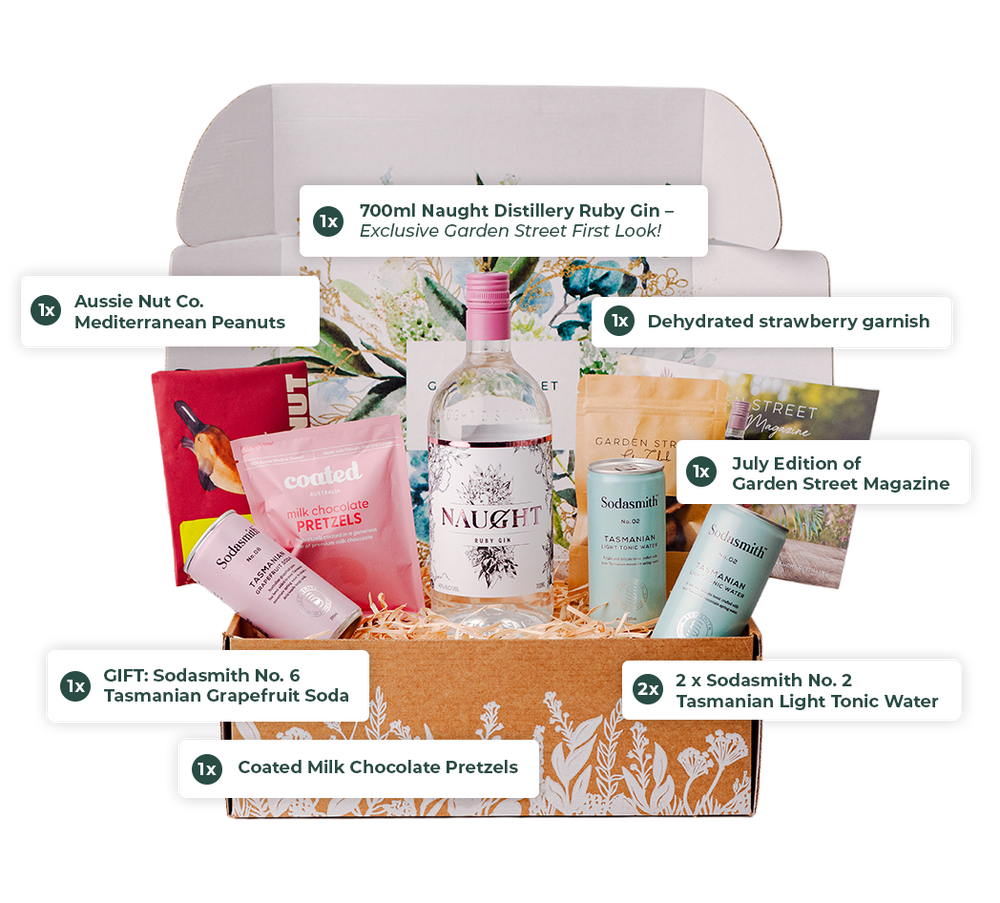 WHAT'S IN JULY'S GARDEN STREET GIN BOX?
