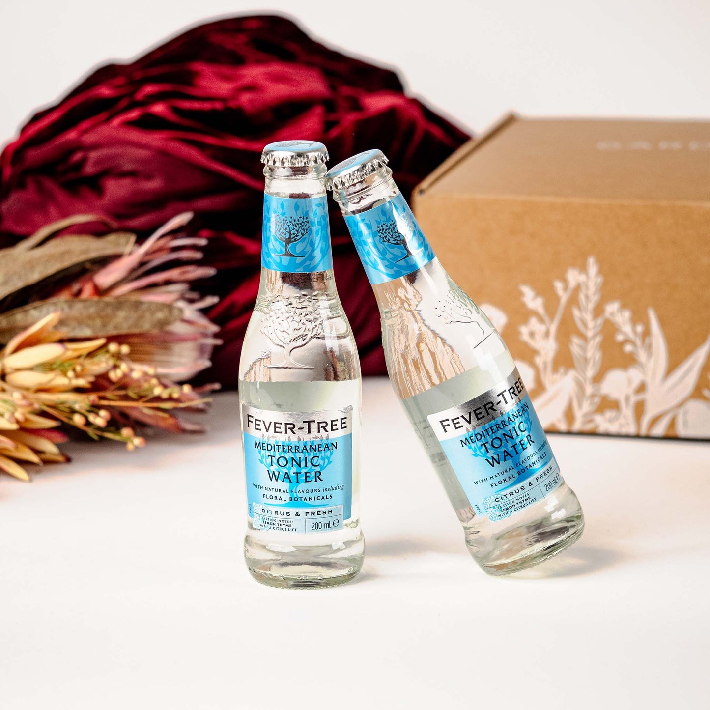 Cloud Distillery Cherry Gin Gift Box + Stemless Glasses