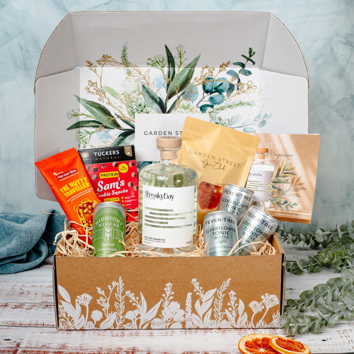 September 2025 Gin Gift Box + Stemmed Gin Glasses