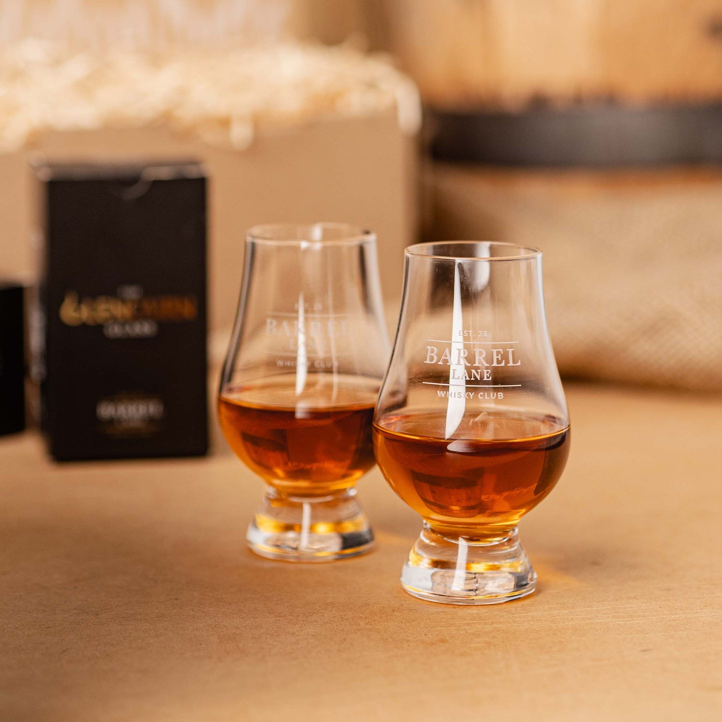 2 x Glencairn Engraved Whisky Glasses
