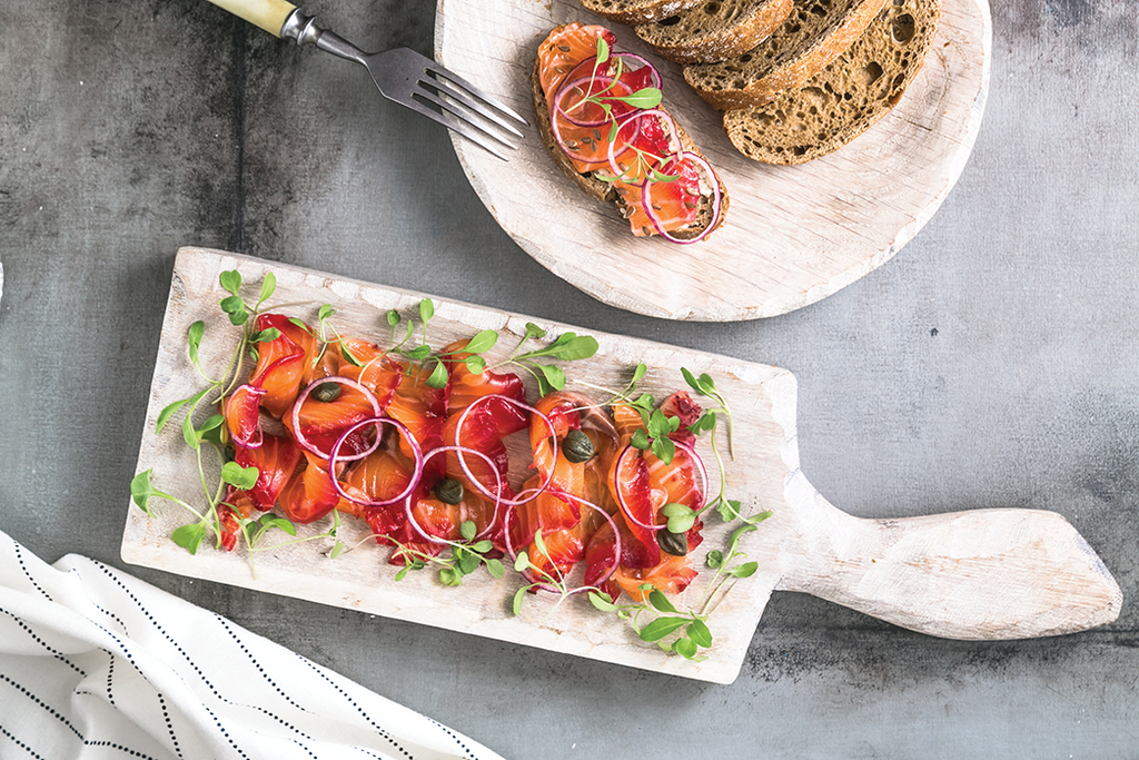 Beetroot and Gin Cured Salmon Recipe
