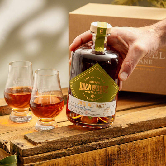 Backwoods Toasted Tawny Whisky Gift Box + Glencairn Glasses