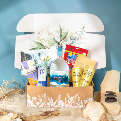 May Gin Gift Box + Stemmed Gin Glasses