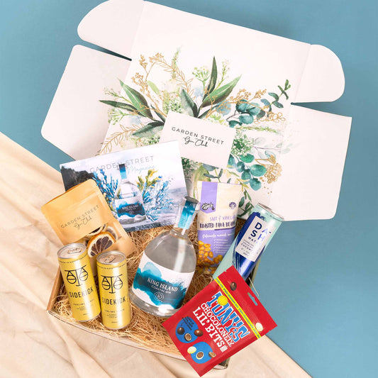May Gin Gift Box + Stemmed Gin Glasses