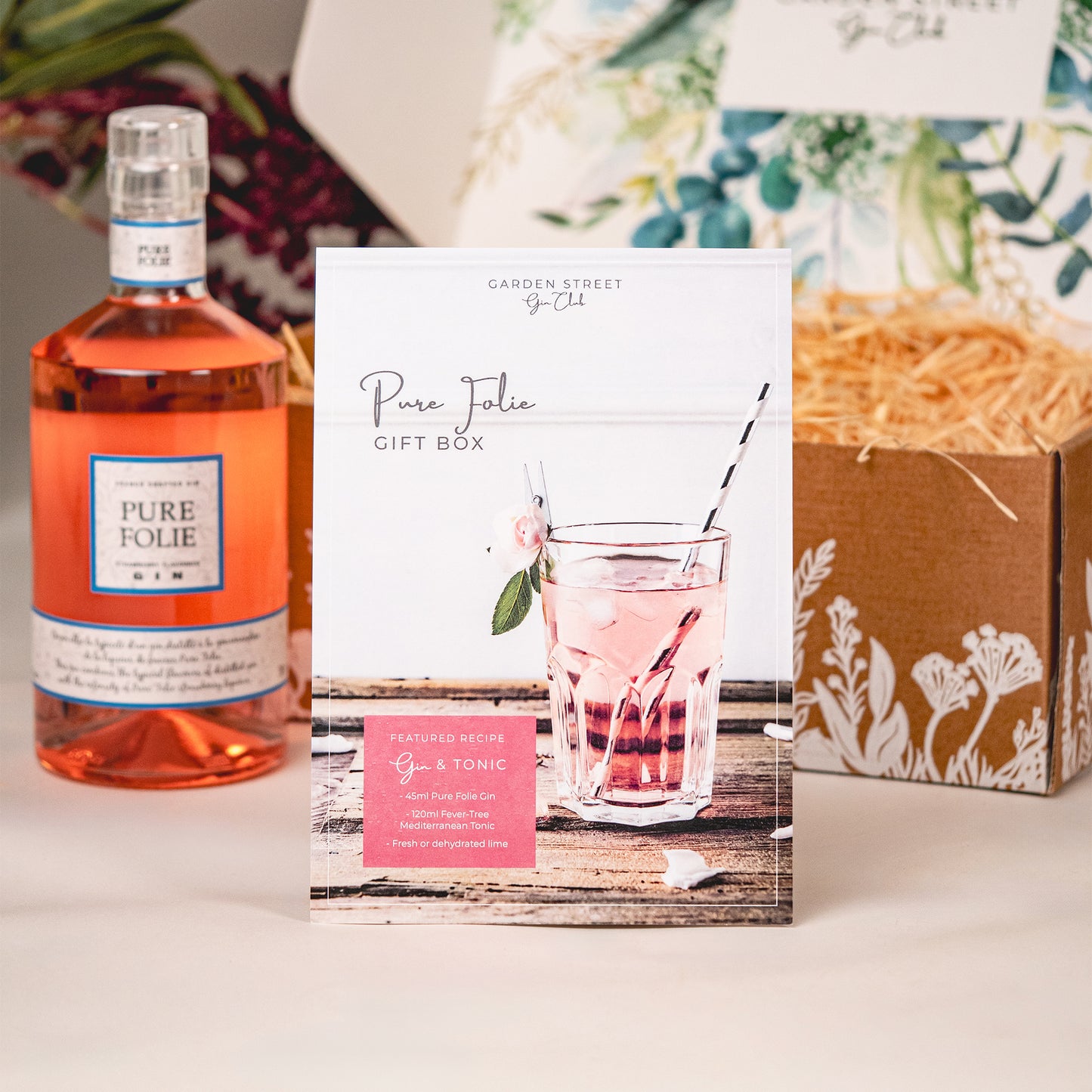 Mother's Day Pure Folie Gin Gift Box + Stemless Glasses