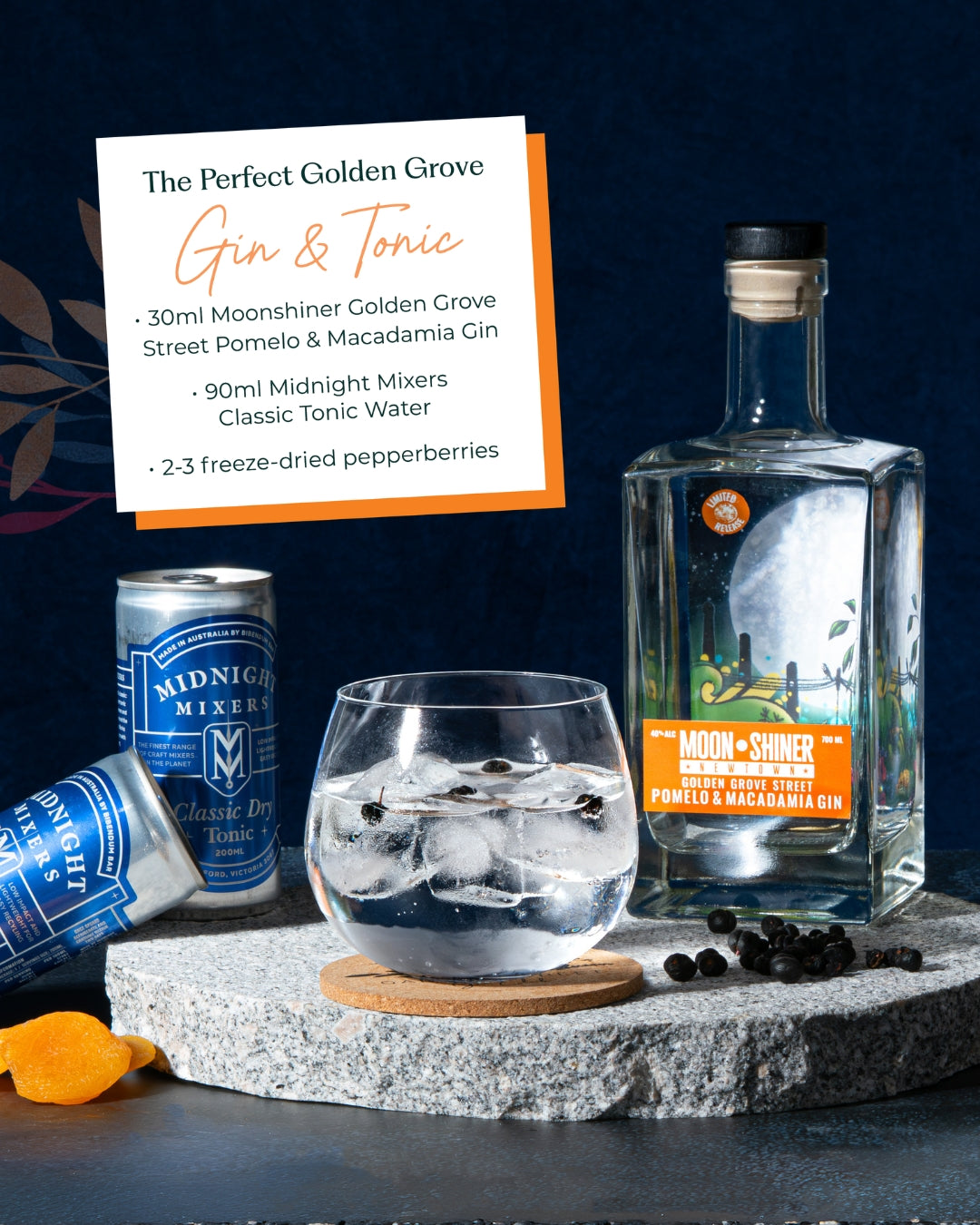 Moonshiner Golden Grove Street Gin (700ml)