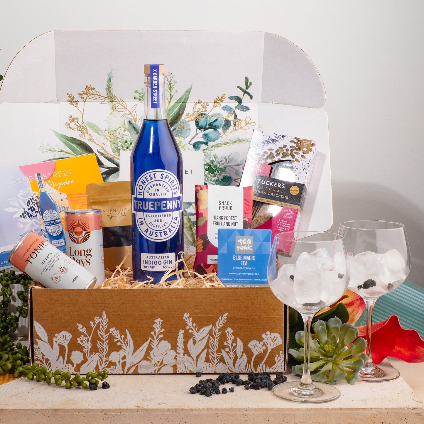 June 2026 Gin Gift Box + Stemmed Glasses
