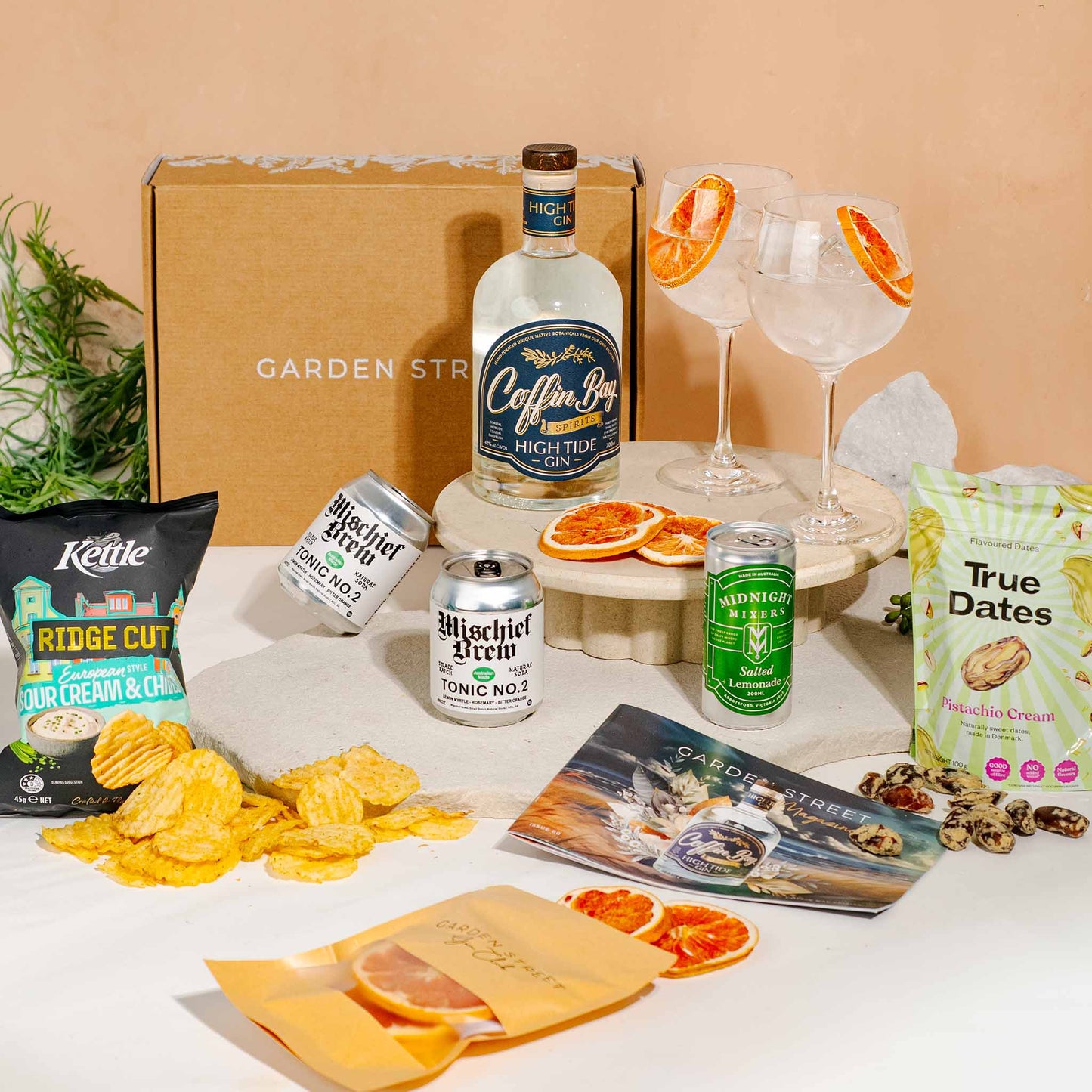 September 2026 Gin Gift Box + Stemmed Glasses