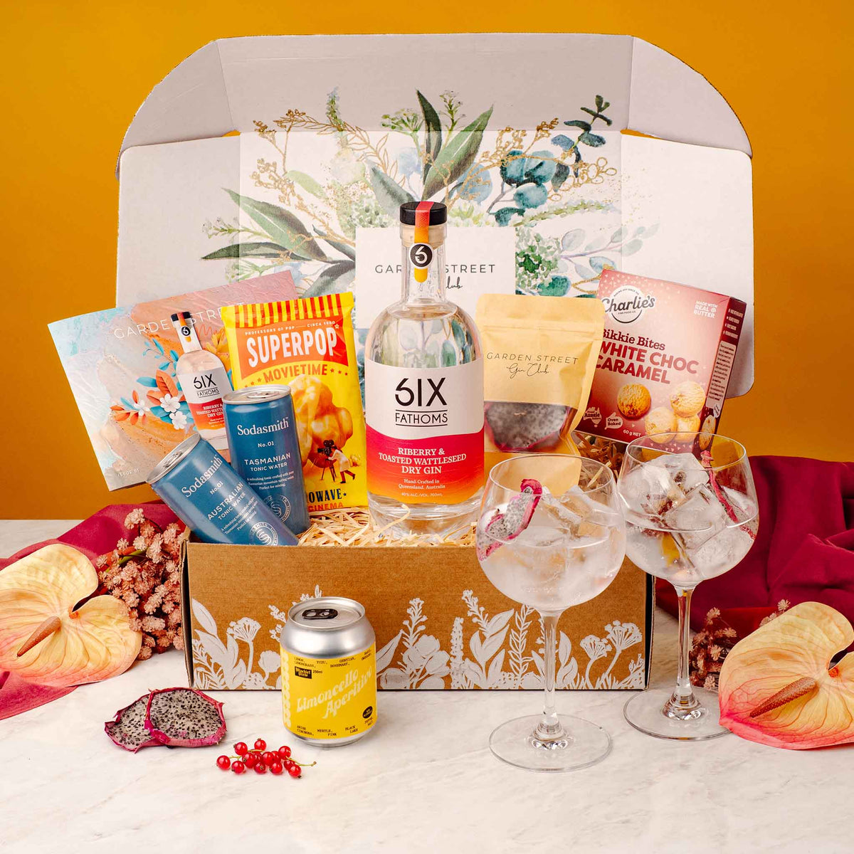 October 2026 Gin Gift Box + Stemmed Glasses