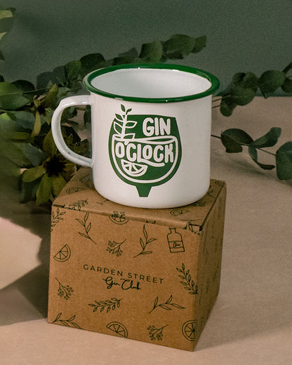 Garden Street 'Gin O'Clock' Camping Mug