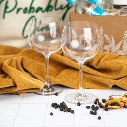 November 2025 Gin Gift Box + Stemmed Gin Glasses