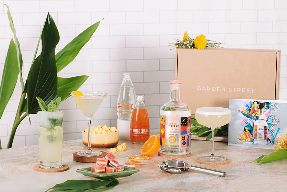 Mystery Gift Box + Stemmed European Crystal G&T Glasses