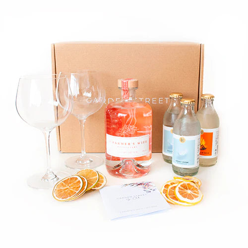 Farmer's Wife Gift Box + Stemmed Gin Glasses