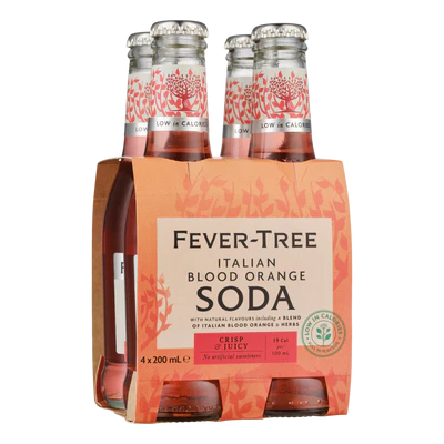 Fever-Tree Blood Orange Soda (4 x 200ml bottle)