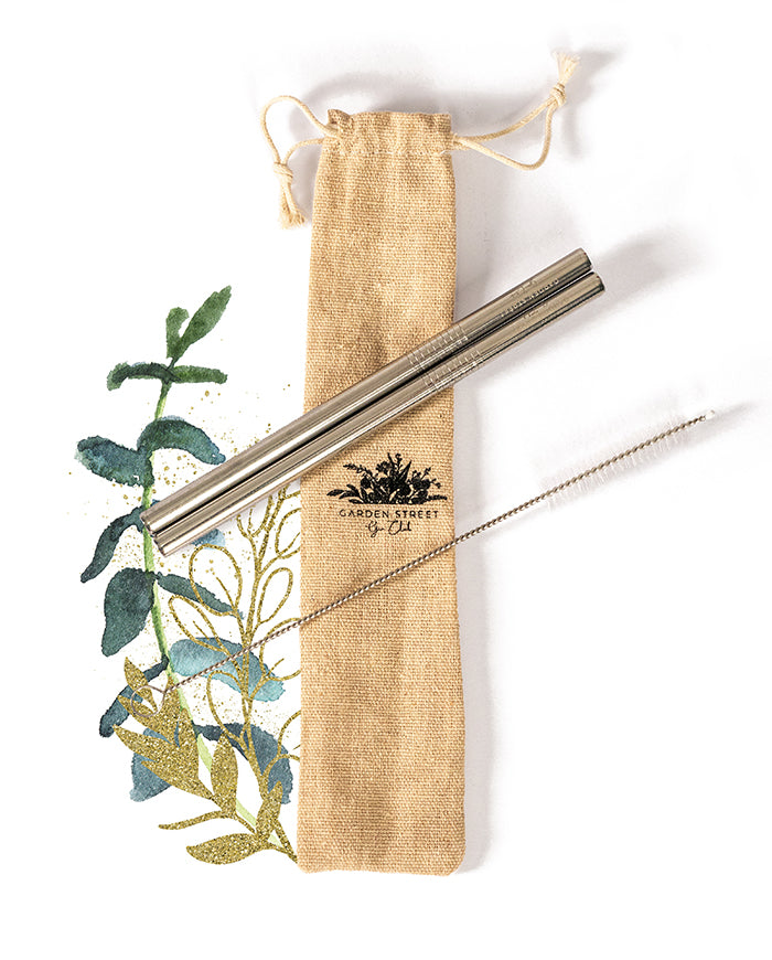 Stainless Steel Garden Street Straws