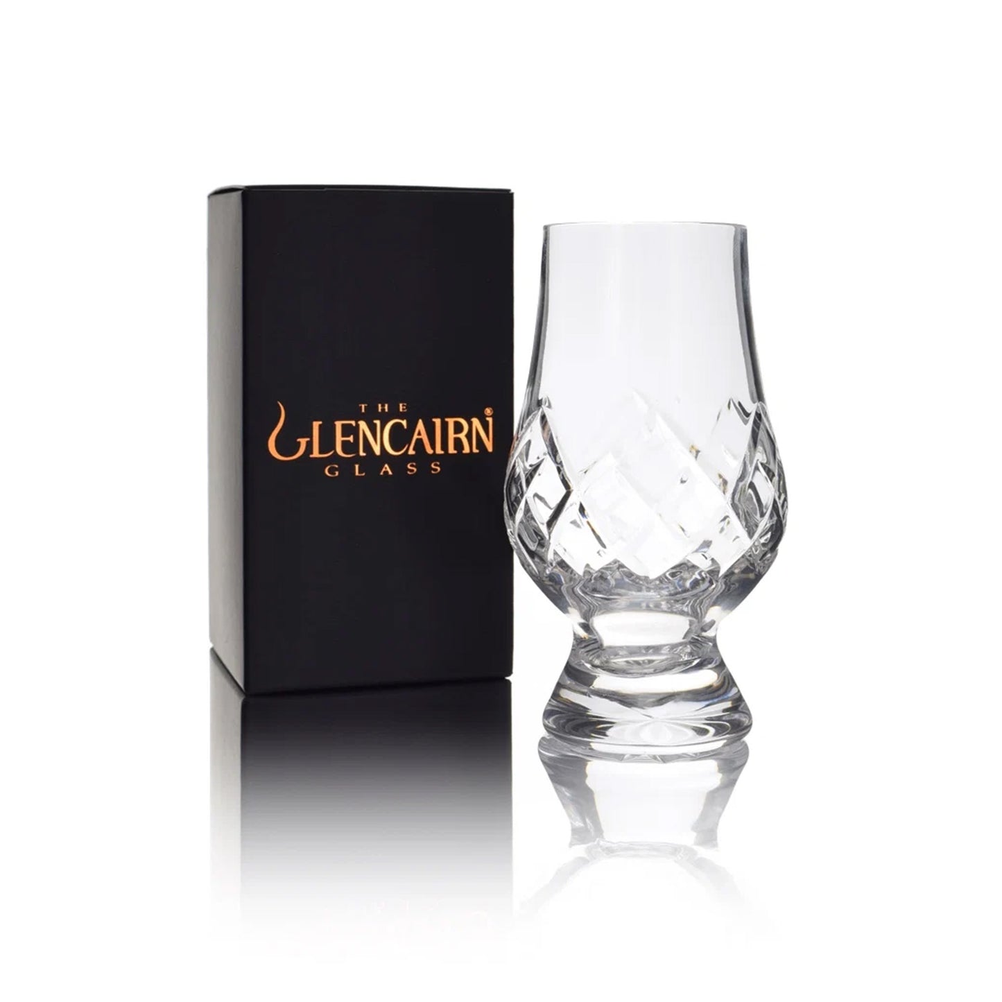 2 x Glencairn Cut Crystal 'Tartan' Whisky Glasses