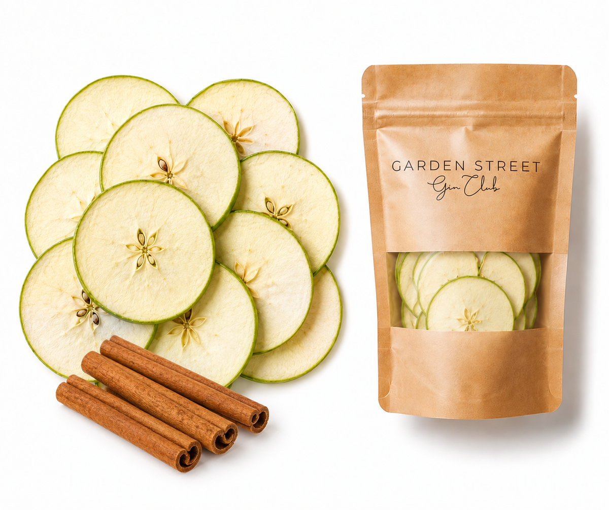Dehydrated Green Apple & Cinnamon Garnish (50g)
