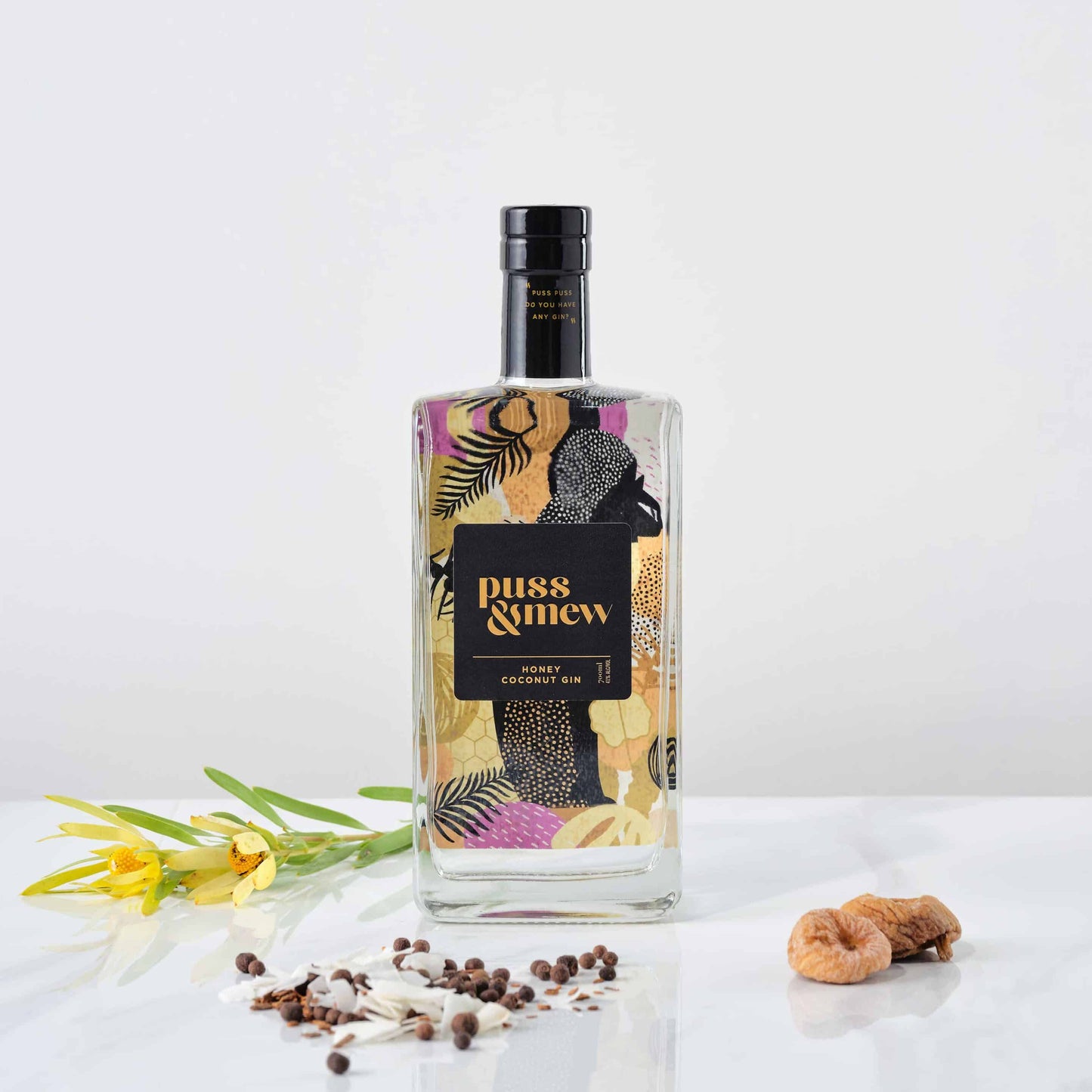 Puss & Mew Honey Coconut Gin (700ml)