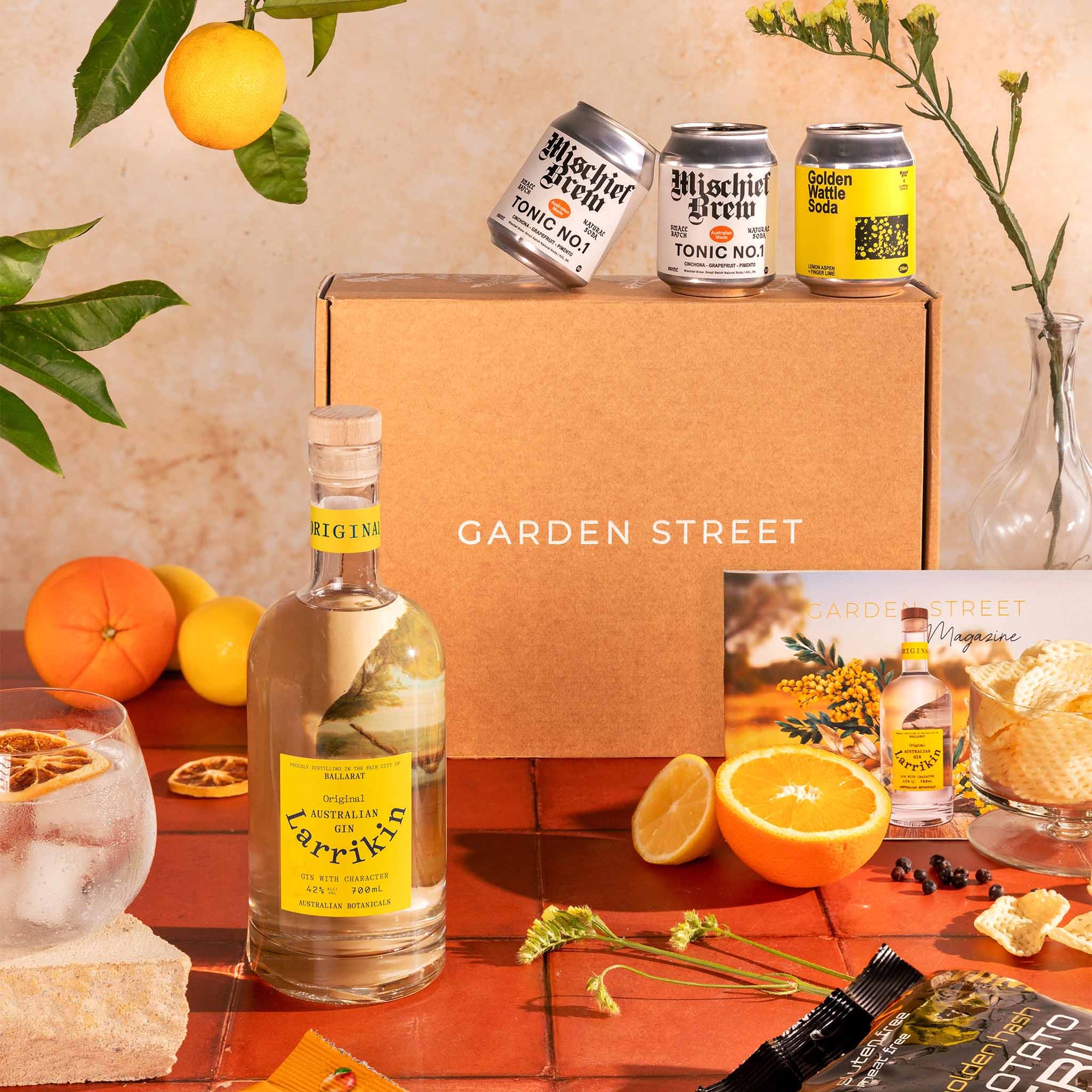 June 2025 Gin Gift Box + Stemmed Gin Glasses