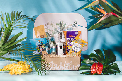 Mystery Gift Box + Stemmed European Crystal G&T Glasses