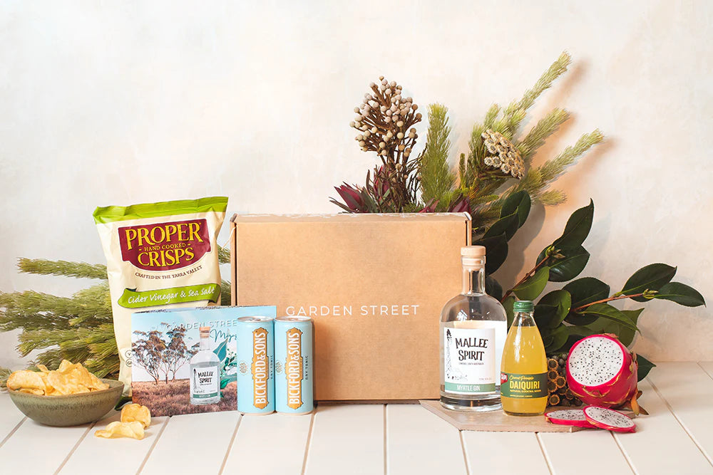 Mystery Gift Box + Stemmed European Crystal G&T Glasses