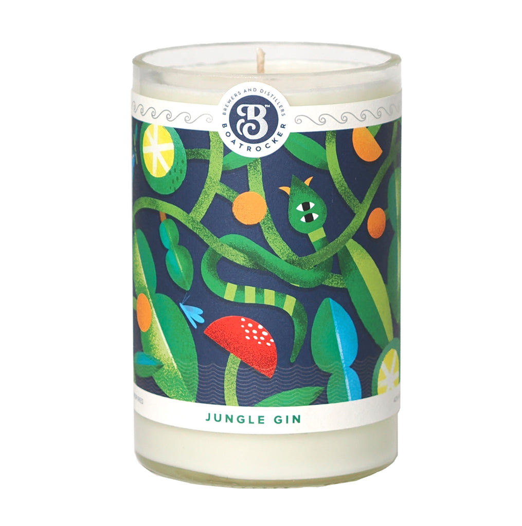 Boozy Candlez Boatrocker Jungle Gin Candle