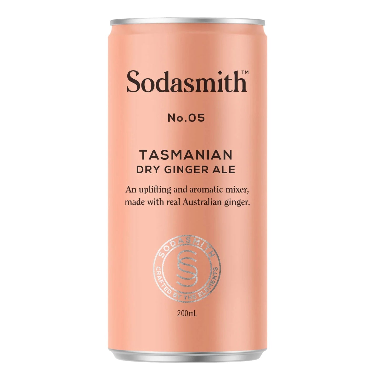 Sodasmith No5 Dry Ginger Ale (4 x 200ml can)