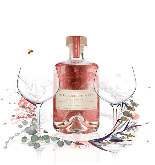 Farmer's Wife Gift Box + Stemmed Gin Glasses