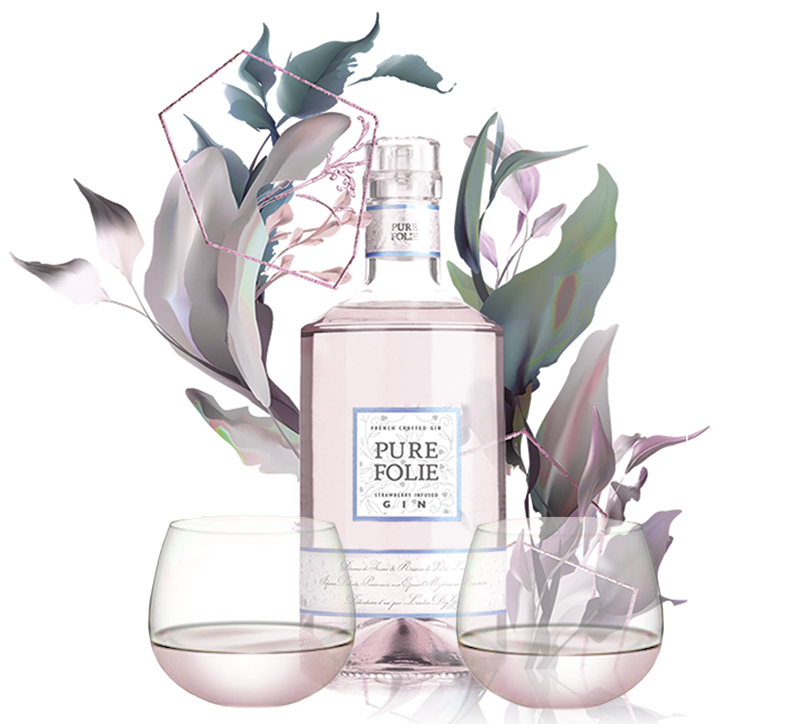 Pure Folie Gift Box + Stemless Gin Glasses
