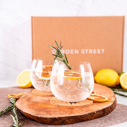 Naught Gift Box + Stemless Gin Glasses