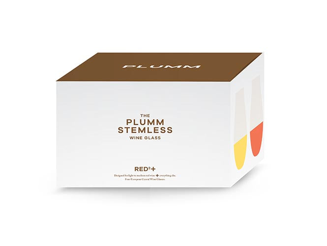 Plumm European Tulip Crystal Gin Glasses x 4